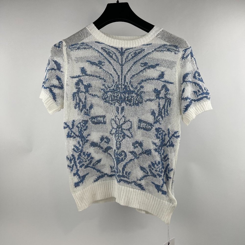 Classic Toile Knit Sweater Vest